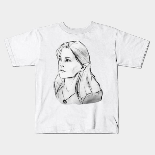 Abby Griffin S6 Portrait Kids T-Shirt by ArtisanGriffinKane